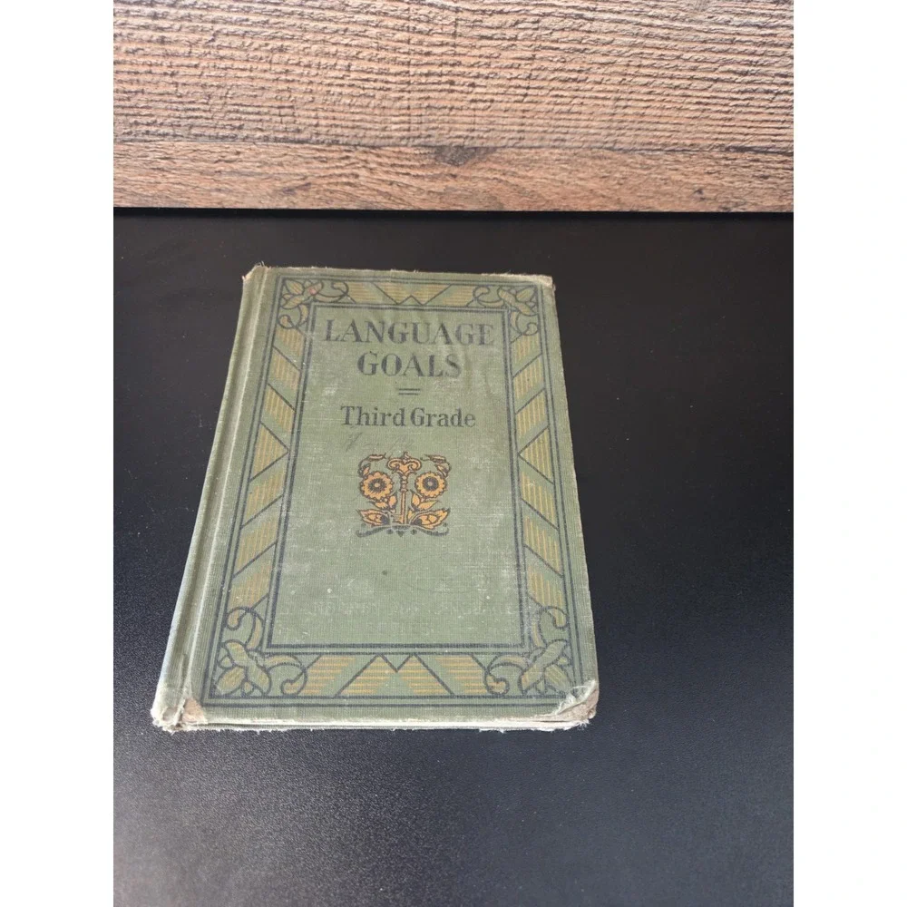 vintage hardcover textbook titled 